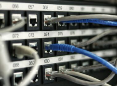blue UTP cord